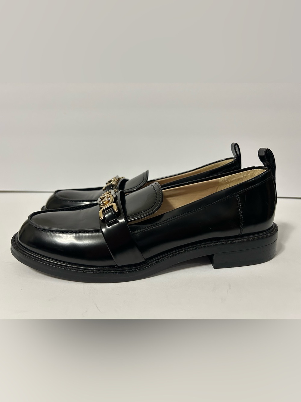 Sam Edelman Women's Christy Slip On Loafer Black Patent 8.5